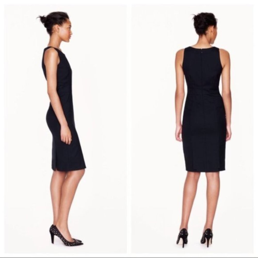 Jcrew Emmaleigh Sheath Dress in Super 120's wool, size 10